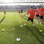 21.06.21 Kielce. Reprezentacja Polski U21 w piłce nożnej podczas oficjalnego treningu na Kolporter Arenie. / Jarosław Kubalski / Radio Kielce