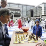 24.06.2017 Kielce. Święto Kielc. Żywe szachy na Placu Konstytucji. / Jarosław Kubalski / Radio Kielce