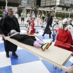 24.06.2017 Kielce. Święto Kielc. Żywe szachy na Placu Konstytucji. / Jarosław Kubalski / Radio Kielce