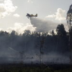 29.06.2017 Bugaj. Pożar lasu. Straży pożarnej pomagały samoloty gaśnicze Dromader. / Jarosław Kubalski / Radio Kielce