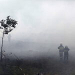 29.06.2017 Bugaj. Pożar lasu. Straży pożarnej pomagały samoloty gaśnicze Dromader. / Jarosław Kubalski / Radio Kielce