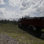 29.06.2017 Bugaj. Pożar lasu. Straży pożarnej pomagały samoloty gaśnicze Dromader. / Jarosław Kubalski / Radio Kielce