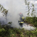 29.06.2017 Bugaj. Pożar lasu. Straży pożarnej pomagały samoloty gaśnicze Dromader. / Jarosław Kubalski / Radio Kielce