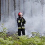 29.06.2017 Bugaj. Pożar lasu. Straży pożarnej pomagały samoloty gaśnicze Dromader. / Jarosław Kubalski / Radio Kielce