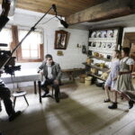 30.06.2017 Tokarnia. Park Etnograficzny. Zdjęcia do filmu "Wilk" w reżyserii Dionizego Krawczyńskiego. / Jarosław Kubalski / Radio Kielce