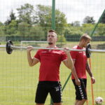 19.06.2017 Kielce. Piłkarze Korony Kielce podczas treningu na stadionie przy ulicy Prostej. / Jarosław Kubalski / Radio Kielce