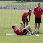 19.06.2017 Kielce. Piłkarze Korony Kielce podczas treningu na stadionie przy ulicy Prostej. / Jarosław Kubalski / Radio Kielce