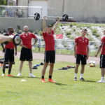 19.06.2017 Kielce. Piłkarze Korony Kielce podczas treningu na stadionie przy ulicy Prostej. / Jarosław Kubalski / Radio Kielce