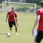 19.06.2017 Kielce. Piłkarze Korony Kielce podczas treningu na stadionie przy ulicy Prostej. / Jarosław Kubalski / Radio Kielce