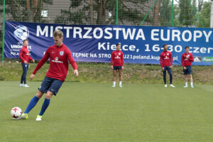 Kielce. UEFA EURO U21 Polska 2017 - trening młodzieżowej reprezentacji Anglii / Włodzimierz Batóg / Radio Kielce