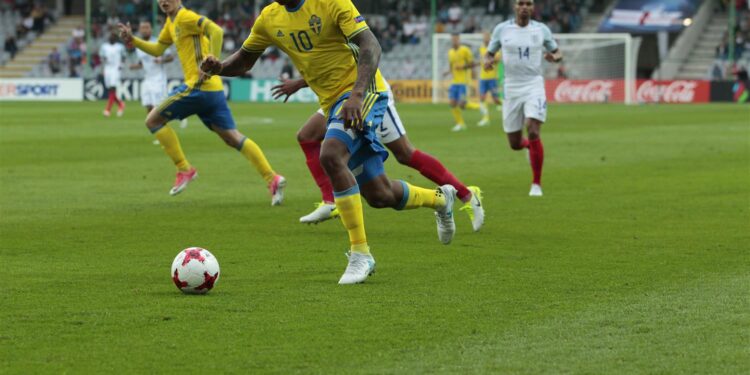 16.06.2017 Kielce. Euro U21. Mecz Szwecja - Anglia / Włodzimierz Batóg / Radio Kielce