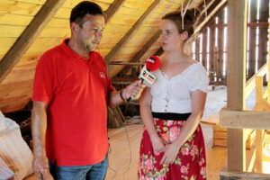 28.06.2017 Tarczek. Gospodarstwo w Tarczku w gminie Pawłów. / Krzysztof Bujnowicz / Radio Kielce