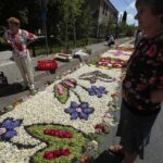 15.06.2017 Spycimierz. Dywany kwiwetne / Włodzimierz Batóg / Radio Kielce