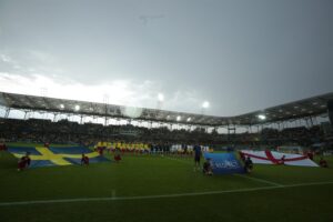 16.06.2017 Kielce. Euro U21. Mecz Szwecja - Anglia / Włodzimierz Batóg / Radio Kielce