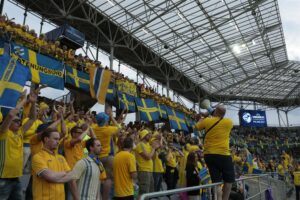 16.06.2017 Kielce. Euro U21. Mecz Szwecja - Anglia / Włodzimierz Batóg / Radio Kielce