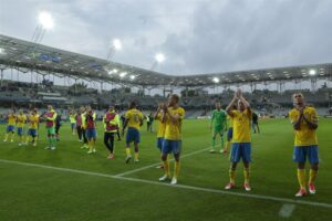 16.06.2017 Kielce. Euro U21. Mecz Szwecja - Anglia / Włodzimierz Batóg / Radio Kielce