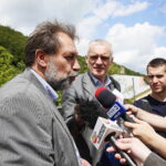 07.06.2017 Kielce. Oficjalne odsłonięcie platformy upamiętniającej postać kapitana Kazimierza „Herwina” Piątka. / Marzena Mąkosa / Radio Kielce