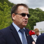 07.06.2017 Kielce. Oficjalne odsłonięcie platformy upamiętniającej postać kapitana Kazimierza „Herwina” Piątka. / Marzena Mąkosa / Radio Kielce