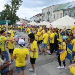 16.06.2017 Kielce. Szwedzcy kibice na kieleckim rynku. / Marzena Mąkosa / Radio Kielce