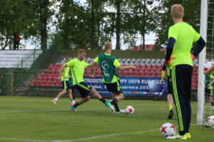 15.06.2017 Kielce. Trening Szwedów. / Marzena Mąkosa / Radio Kielce