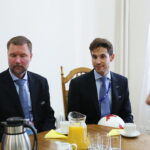 21.06.2017 Kielce. Spotkanie prezydenta Kielc z przedstawicielami UEFA. / Marzena Mąkosa / Radio Kielce