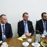 21.06.2017 Kielce. Spotkanie prezydenta Kielc z przedstawicielami UEFA. / Marzena Mąkosa / Radio Kielce