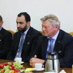 21.06.2017 Kielce. Spotkanie prezydenta Kielc z przedstawicielami UEFA. / Marzena Mąkosa / Radio Kielce