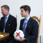 21.06.2017 Kielce. Spotkanie prezydenta Kielc z przedstawicielami UEFA. / Marzena Mąkosa / Radio Kielce