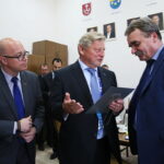 21.06.2017 Kielce. Spotkanie prezydenta Kielc z przedstawicielami UEFA. / Marzena Mąkosa / Radio Kielce