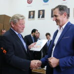 21.06.2017 Kielce. Spotkanie prezydenta Kielc z przedstawicielami UEFA. / Marzena Mąkosa / Radio Kielce