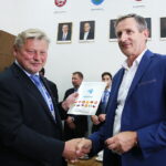 21.06.2017 Kielce. Spotkanie prezydenta Kielc z przedstawicielami UEFA. / Marzena Mąkosa / Radio Kielce