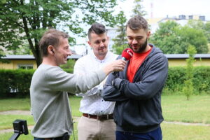 27.06.2017 Kielce. "Stacja Wakacje" - wspólny trening z trenerami fitness klubu JATOMI. / Marzena Mąkosa / Radio Kielce