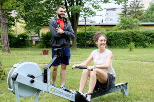 27.06.2017 Kielce. "Stacja Wakacje" - wspólny trening z trenerami fitness klubu JATOMI. / Marzena Mąkosa / Radio Kielce