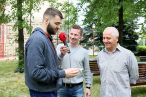 27.06.2017 Kielce. "Stacja Wakacje" - wspólny trening z trenerami fitness klubu JATOMI. / Marzena Mąkosa / Radio Kielce