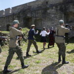 02.06.2017 Szydłów. Odsłonięcie Pomnika Żołnierzy Armii Krajowej Podobwodu AK Szydłów. / Marzena Mąkosa / Radio Kielce