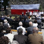 02.06.2017 Szydłów. Odsłonięcie Pomnika Żołnierzy Armii Krajowej Podobwodu AK Szydłów. / Marzena Mąkosa / Radio Kielce