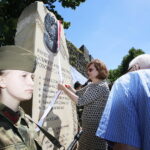 02.06.2017 Szydłów. Odsłonięcie Pomnika Żołnierzy Armii Krajowej Podobwodu AK Szydłów. / Marzena Mąkosa / Radio Kielce