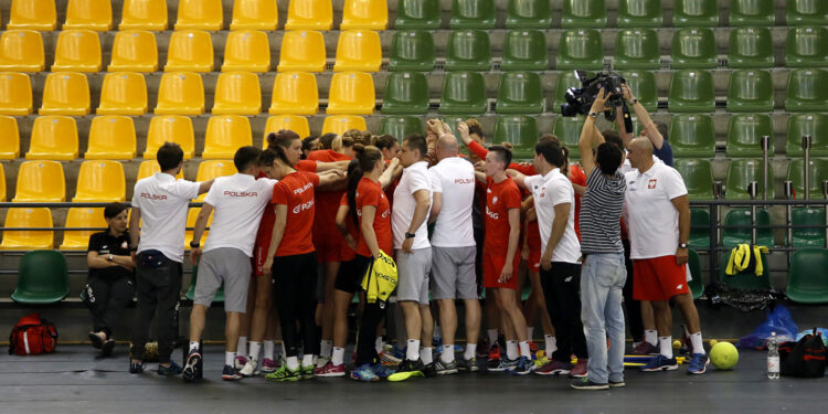 29.05.2017 Kielce. Trening kadry piłkarek ręcznych reprezentacji Polski. / Marzena Mąkosa / Radio Kielce