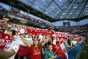 22.06.2017 Kielce. UEFA EURO U21. Mecz Polska - Anglia. / Włodzimierz Batóg / Radio Kielce