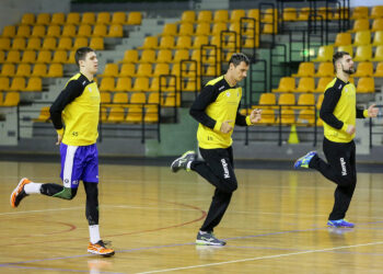 9.1.2017 Kielce. Pierwszy w 2017 roku trening zawodników Vive Tauron / Wojciech Habdas / Radio Kielce