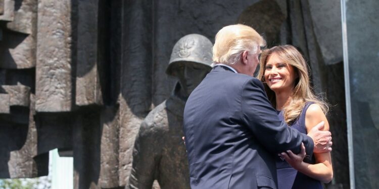 06.07.2017 Wystąpienie Donalda Trumpa na placu Krasińskich w Warszawie / Grzegorz Jakubowski / KPRP