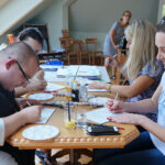 Jędrzejów. Warsztaty pisania ikon w Klasztorze Ojców Cystersów (24.07.2017) / Ewa Pociejowska-Gawęda / Radio Kielce