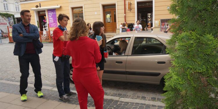 05.07.2017 Sandomierz. Zdjęcia do nowego sezonu serialu Ojciec Mateusz / Grażyna Szlęzak - Wójcik / Radio Kielce