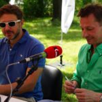 31.07.2017. Andrzej Piaseczny w ogrodach Radia Kielce / Karol Żak - Radio Kielce / Andrzej Piaseczny i Paweł Solarz