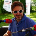 31.07.2017. Andrzej Piaseczny w ogrodach Radia Kielce / Karol Żak - Radio Kielce / Andrzej Piaseczny i Paweł Solarz