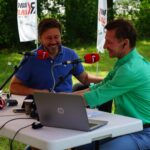 31.07.2017. Andrzej Piaseczny w ogrodach Radia Kielce / Robert Felczak - Radio Kielce / Andrzej Piaseczny i Paweł Solarz