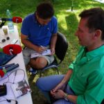 31.07.2017. Andrzej Piaseczny w ogrodach Radia Kielce / Robert Felczak - Radio Kielce / Andrzej Piaseczny i Paweł Solarz