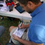 31.07.2017. Andrzej Piaseczny w ogrodach Radia Kielce / Robert Felczak - Radio Kielce / Andrzej Piaseczny i Paweł Solarz