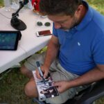 31.07.2017. Andrzej Piaseczny w ogrodach Radia Kielce / Robert Felczak - Radio Kielce / Andrzej Piaseczny i Paweł Solarz