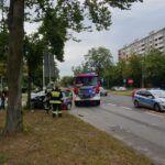 19.07.2017 Kielce. Wypadek na skrzyżowaniu ulic Warszawskiej i Studenckiej / Bartosz Koziej / Radio Kielce